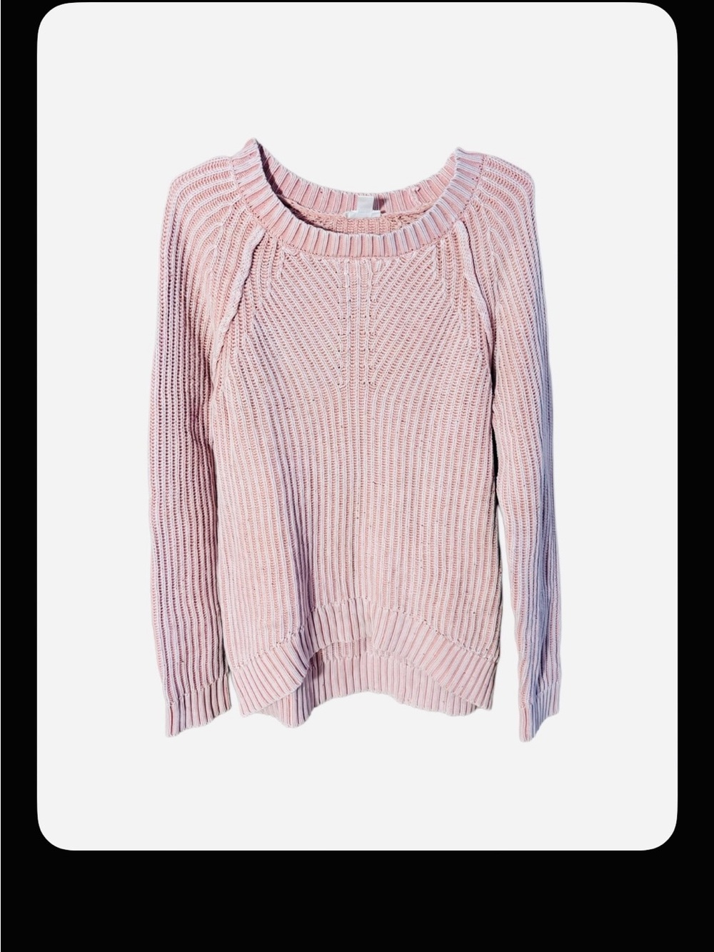 Tribal pink dimensional cotton sweater - Picture 1 of 5